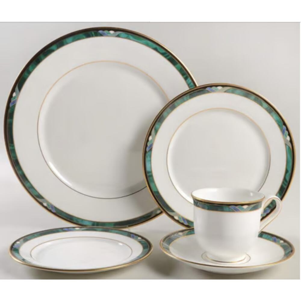 Lenox Kelly Debut NWT 5 Piece Set: Teacup, Saucer, Bread, Salad, Dinner Plate